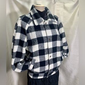 Vintage black & white checkered jacket